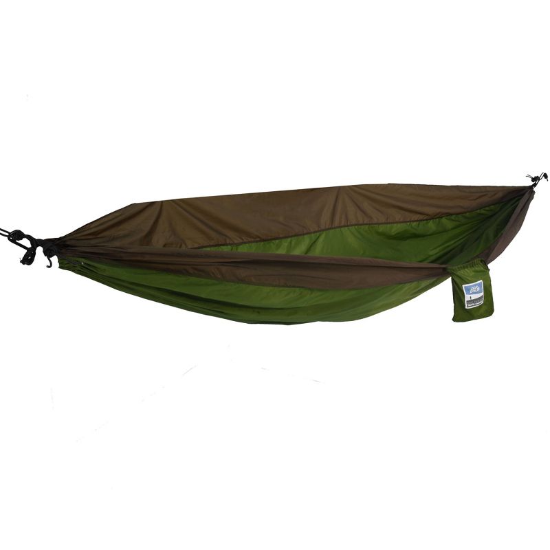 Equip 1Person Travel Hammock - Army Green/Sand Brown, 1 of 6