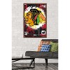 Trends International NHL Chicago Blackhawks - Maximalist Logo 23 Framed Wall Poster Prints - 2 of 4