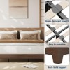 Natural Wood Platform Bed Frame with Strong Slats, Minimalist Design, No Box Spring Needed, Easy Assembly - 3 of 4