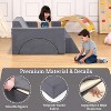 7Pcs Kids Play Couch, Modular Kids Sofa Toddler Couch, Multifunctional Play Couch Convertible Sofa Play Set for Playroom Nursery - 4 of 4
