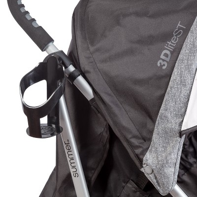 Black and Gray Lightweight Steel Frame Umbrella Stroller