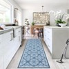 Area Rug Machine Washable Rug Non Slip Non Shedding Large Indoor Carpet Floral Low Pile Foldable Stain Resistant Rugs for Bedroom Living Room - 2 of 4