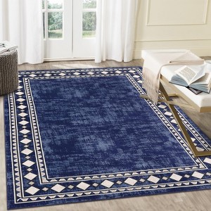8x10 for Living Room Modern Area Rug for Home Decor Aesthetic Indoor Floor Cover Non-Slip Geometric Rug - 1 of 4