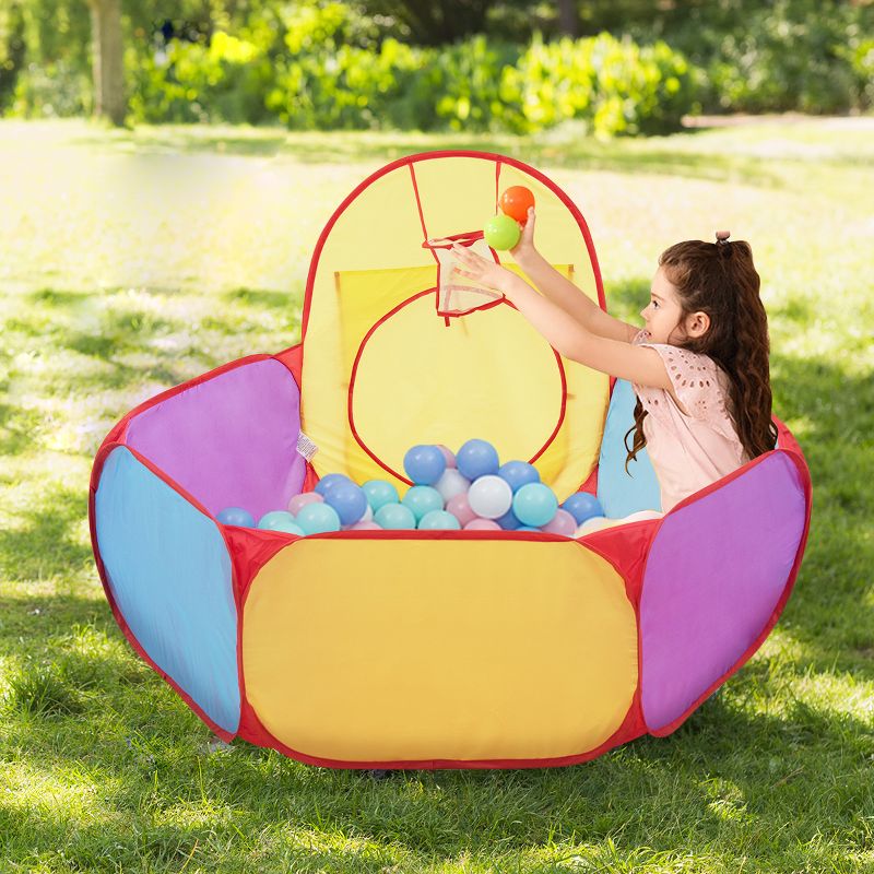 Costway 7pc Kids Ball Pit Play Tents & Tunnels Pop Up Baby Toy Gifts, 5 of 10