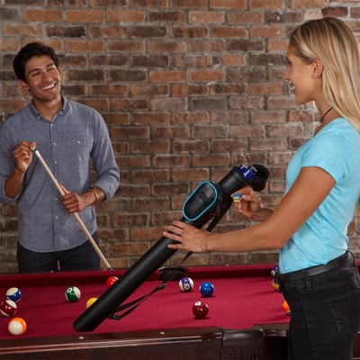 Casemaster Q-Vault Supreme Black and Blue Leatherette Cue Case