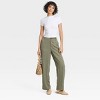 Women's Slim Fit Short Sleeve Cropped Ribbed T-Shirt - A New Day™ - 3 of 4