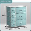 Sorbus Dresser with 7 Drawers - Storage Chest Organizer with Steel Frame, Wood Top, Handles, Fabric Bins - 4 of 4