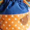 Slickblue Bear Pattern Kids Bag, Embroidered Applique, Bento Lunch Bag, Colorful Style, 7.8"x5.7"x6.3" - 3 of 3