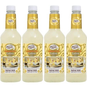 Master of Mixes Collins Mixer - Ready to Use - 1 Liter Bottle (33.8 Fl Oz) - Mixer Perfect for Bartenders and Mixologists - 1 of 3