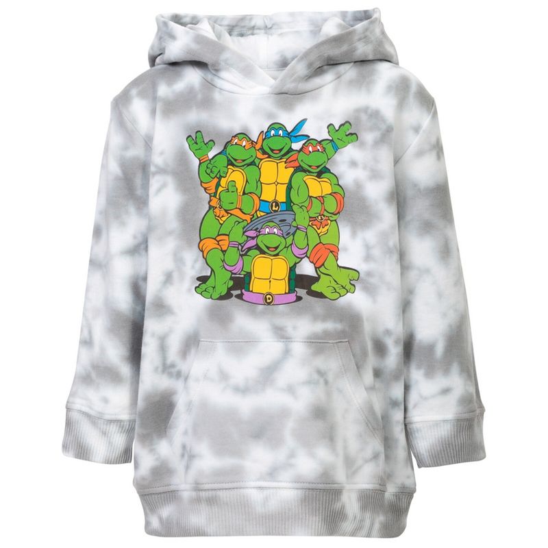Teenage Mutant Ninja Turtles TMNT Leonardo Michelangelo Donatello Raphael Fleece Pullover Hoodie Toddler to Big Kid, 2 of 7