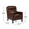 NicBex Linen Accent Chair,Upholstered Living Room Chairs with Waterfall Backrest and Rubberwood Leg,Cozy Armchair,Club Chairs for Living Room - 3 of 4