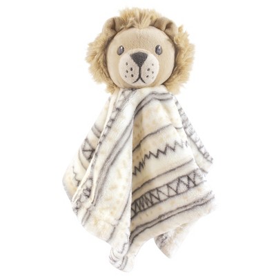 Image of Hudson Baby Infant Animal Face Security Blanket, Lion, One Size