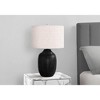 Monarch Specialties Lighting 26inchH Table Lamp Black Ceramic Ivory / Cream Shade Contemporary Modern - 2 of 4