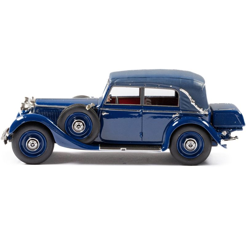 1933-37 Mercedes-Benz 290 W18 Cabriolet D (Top Up) Dark Blue with Black Top Limited Ed to 250 pcs 1/43 Model Car by Esval Models, 2 of 6