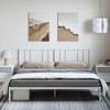 VidaXL Metal Bed Frame with Headboard White 72 in.x83.9 in. California King - 3 of 4
