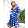 Women's Maternity Casual Dress  Flowy Floral Print, Ruffle leeves - 3 of 4