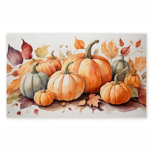 Stupell Industries Autumn Pumpkin Harvest Bundle Printed Outdoor Door Mat, design by Creative Studio, 18"x30" - 1 of 4