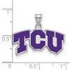 Black Bow Jewelry Sterling Silver Texas Christian Horned Frogs NCAA Small Pendant - 2 of 3