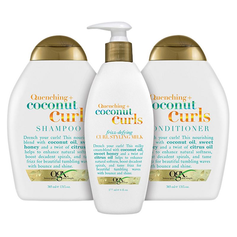 OGX Quenching+ Coconut Curls Conditioner with Coconut Oil, Citrus Oil &#38; Honey - 13 fl oz, 5 of 8