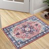 Vintage Farmhouse Boho Area Rug | Ultra Soft Washable Non-Slip Rug with Distressed Rustic Print for Living Room, Bedroom, Dining, Dorm & Office - 2 of 4