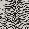 18"x18" Polyester Linen Zebra Square Throw Pillow Black - Skyline Furniture: Cotton Woven, Removable Cover, Indoor Use - 4 of 4