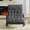 Mjkone Adjustable Widen Rocking Chair,Modern Lounge Nursery with Iron Frame - 2 of 4