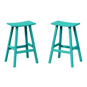 WestinTrends Outdoor Patio Adirondack Counter Height Stool Chair - 1 of 4