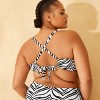 Women's Textured Bralette Bikini Top - Wild Fable™ Black/White Zebra Print - 2 of 3
