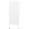 vidaXL Storage Cabinet White Steel Medium - White - 4 of 4