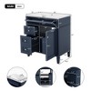 NicBex Bathroom Vanity with Sink/without Sink,Modern Bathroom Sink Vanity with 2 Drawers,30 inch Bathroom Sink Cabinet,Gray/Green/Blue/Black - 3 of 4