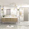 Apmir Rectangular Aluminum Alloy Framed and Tempered Glass Wall Bathroom Vanity Mirror in Matte Black/ Gold/ Silver/ Brown - 3 of 4