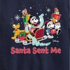 Boys' - Disney - Mickey, Minnie, & Pluto Santa Sent Me Christmas Graphic Long Sleeve Fleece Sweatshirt - image 2 of 4