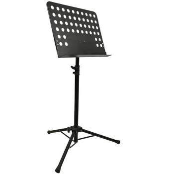 Monoprice Heavy-Duty Sheet Music Stand With Height Adjustable Base Between 26 -46in Above The Floor