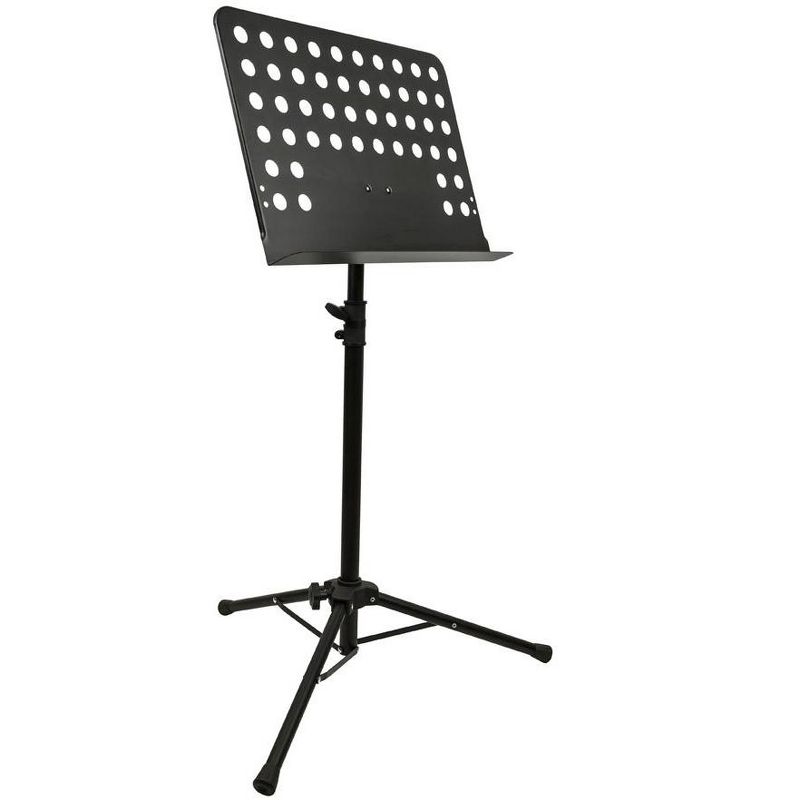 Monoprice Heavy-Duty Sheet Music Stand With Height Adjustable Base Between 26 -46in Above The Floor, 1 of 5