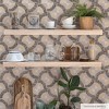 Tempaper & Co. 56 sq ft Faux Grasscloth Fans Peel and Stick Wallpaper Bronze - 4 of 4