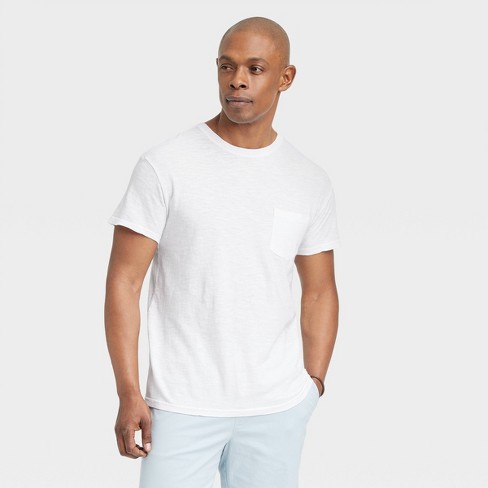 Men's Standard Fit Short Sleeve Crewneck T-shirt - Goodfellow & Co™ White  Xxl : Target