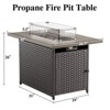 Buenhomino 41inch Rectangular Propane Fire Pit with 50,000 BTU Output, Fire Pit Table for Outside Patio with volcanic Stones and Wind Guard - 3 of 4