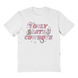 Social Collective Men's I Only Date  Valentines Day Short Sleeve Graphic Cotton T-Shirt - 1 of 3