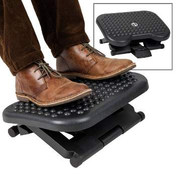 Mount-It! Ergonomic Footrest Adjustable Angle and Height Office Foot Rest  Stool For Under Desk Support - Black - Bed Bath & Beyond - 25994360