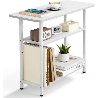 Side Table for Living Room, 3-Tier End Table for Small Space with Wide Storage Tabletop