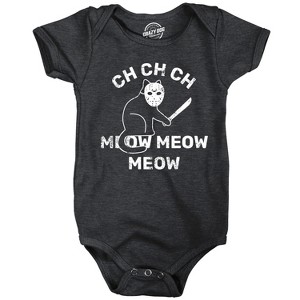 Ch-Ch Meow Meow Baby Bodysuit Funny Sarcastic Halloween Graphic Novelty Jumper For Infants - Crazy Dog Baby Bodysuit For Halloween Season - 1 of 4