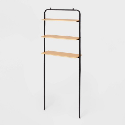 Over The Toilet Storage, Wooden 3-Tier Over-The-Toilet Rack