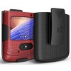 Nakedcellphone Slim Case and Belt Clip Holster Combo for Motorola RAZR 5G Phone (XT2071, 2020) - 2 of 4
