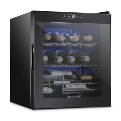 Schmecke 17.3 in. 12 Bottle Compressor Square Freestanding Wine and Beverage Cooler