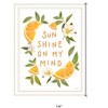 HomeRoots Sun Shine on My Mind White Framed Print Wall Art - 3 of 3