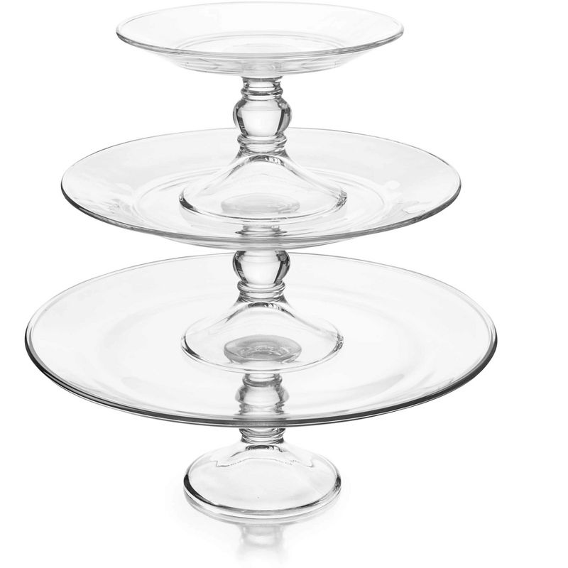 Libbey Selene 3-Tier Glass Footed Server Set, 4 of 10