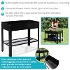 Sunnydaze Hot Dip Galvanized Steel Raised Garden Bed with Mesh Shelf - Set of 2 - 4 of 4