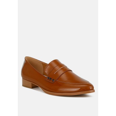 Winged Patent Pleather Penny Women Loafers
