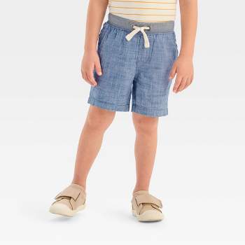 Toddler Boys' Chambray Solid Pull-On Shorts - Cat & Jack™