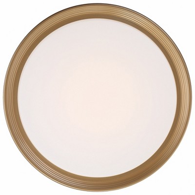 Matte Black Slim LED Flush Mount Indoor/Outdoor Drum Light
